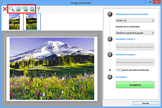 figure : fenêtre Image panorama